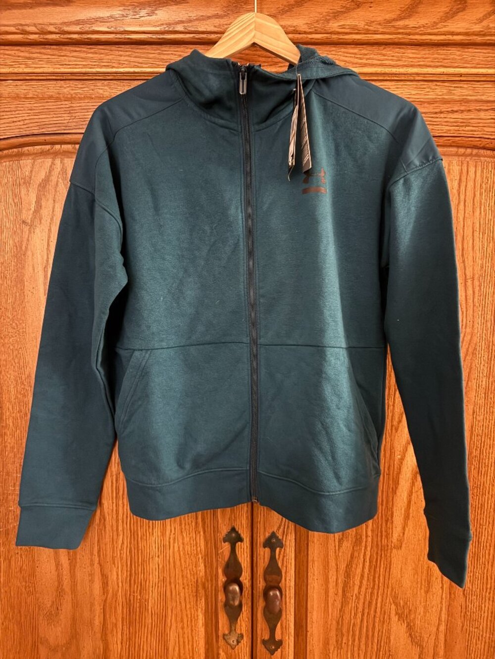 Under Armour Threadborne Dark Teal Full-Zip Hoodie